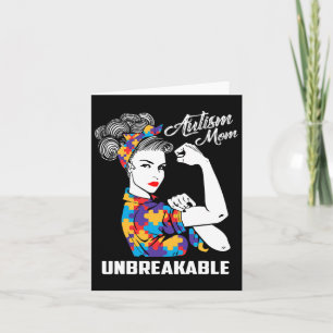 Autism Mom Unbreakable Autism Awareness Gift  Card