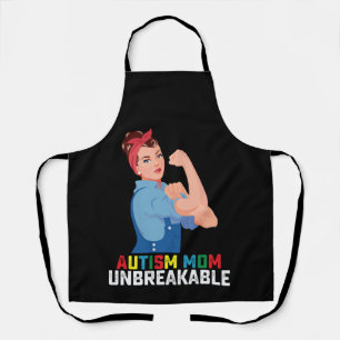 Autism Mom Unbreakable Proud Autistic Family Apron