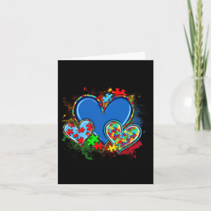 Autism Mom Watercolor Heart Neurodiversity  Card