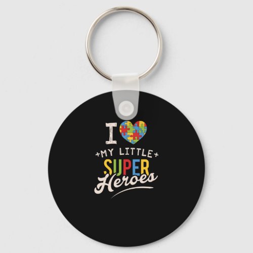 Autism Month T_Shirt for Special Education Teacher Keychain