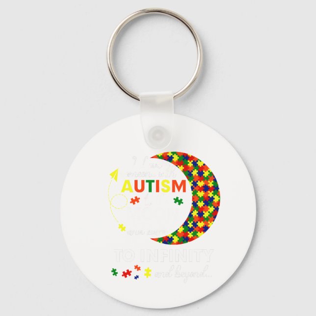 autism moo keychain (Front)