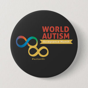 Autism, Neurodiversity Acceptance Button