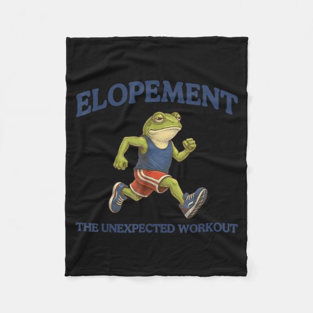 Autism Neurodiversity Frog Elopement The Fleece Blanket (Front)