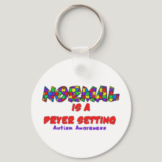 Autism Normal is a Dryer Setting Keychain