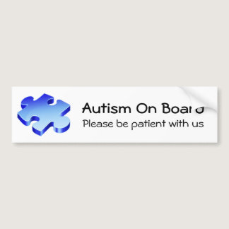 Autism On Board Bumper Sticker