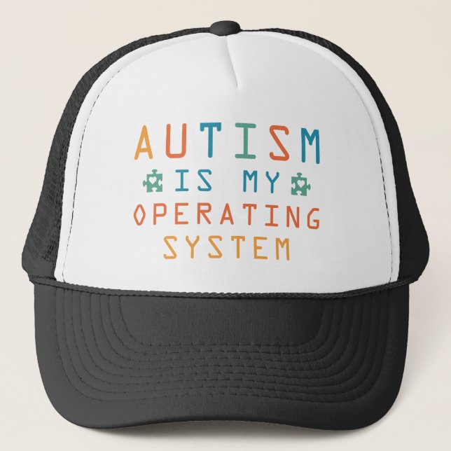 Autism Operating System Trucker Hat (Front)