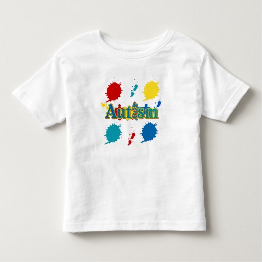 Autism painted toddler t-shirt