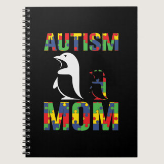 Autism Penguin Mom Notebook