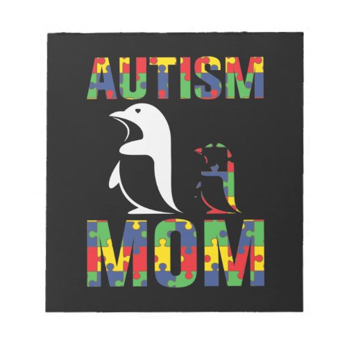 Autism Penguin Mom Notepad