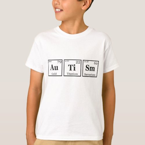 Autism Periodic Table Element Autism Awareness  T_Shirt