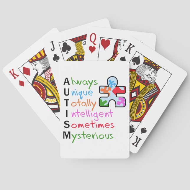 Autism Poker Cards (Back)