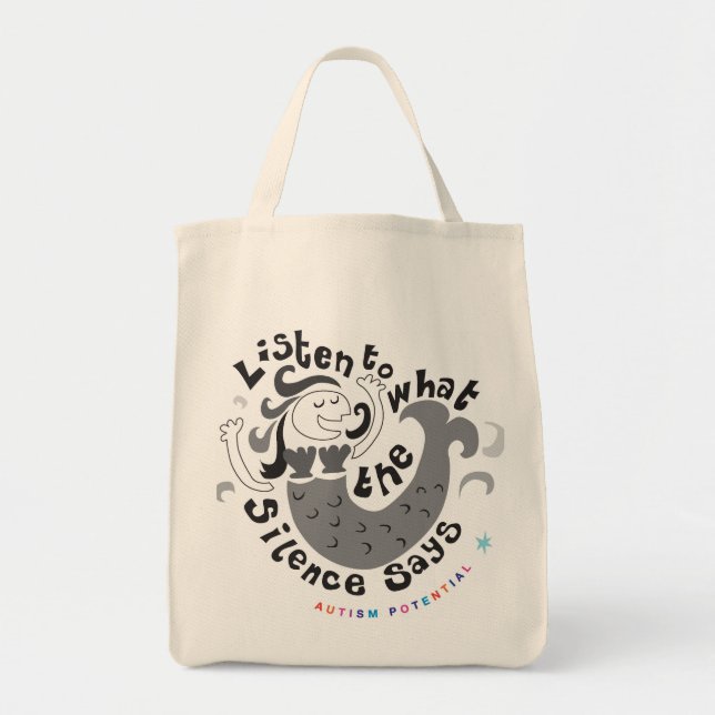 Autism Potential Groceries Tote Bag (Front)