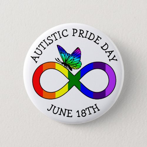 Autism Pride Day June 18th Button