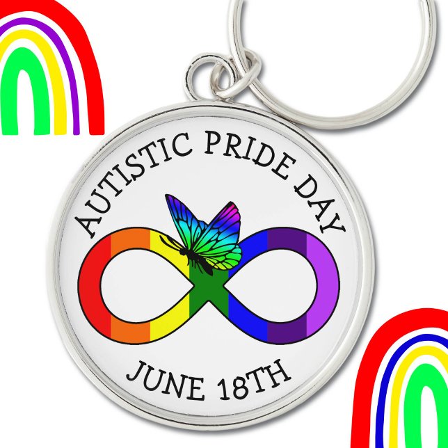 Autism Pride Day June 18th Button Keychain (Creator Uploaded)