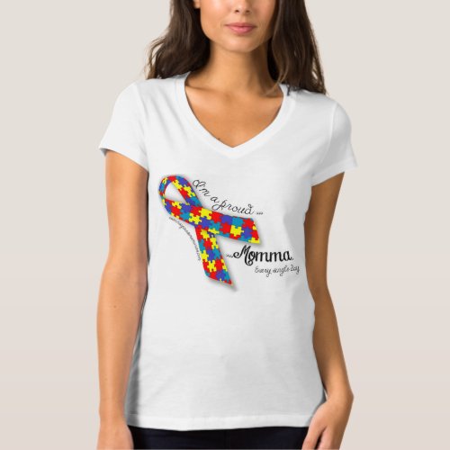 Autism Pride _ Proud Momma T_Shirt