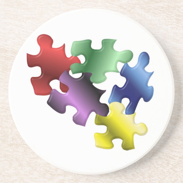 Autism Primary Drink Coaster (Front)