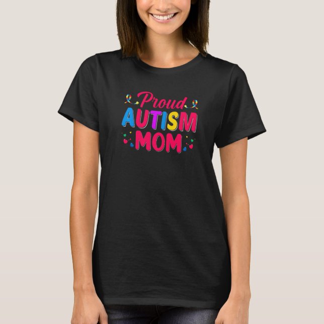Autism Proud Mom Kids Autism Sister Boys T-Shirt (Front)