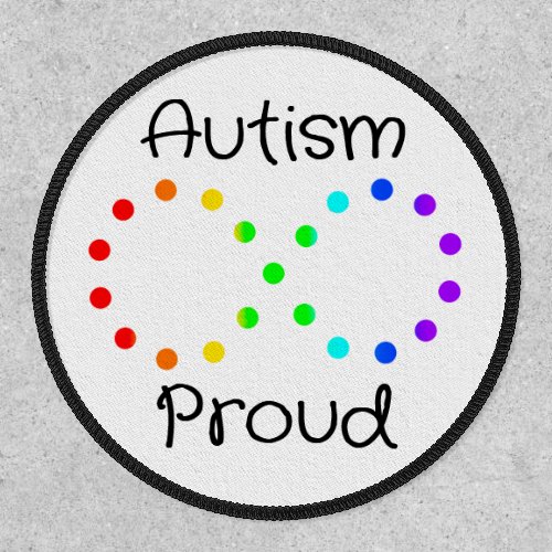 Autism Proud Neurodiversity Acceptance Rainbow Patch