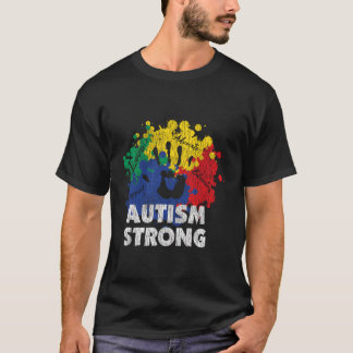 Autism Proud Strong Autistic Awareness T-Shirt