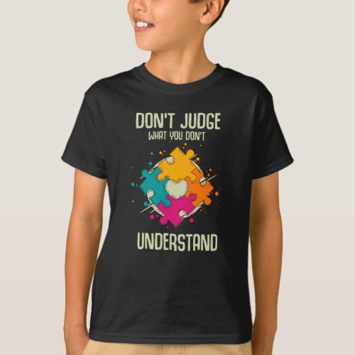 Autism Puzzle Autism Awareness Month Autistic ASD T_Shirt