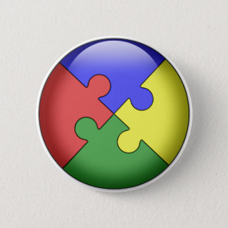 Autism Puzzle Ball Button