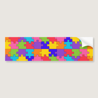 autism puzzle bumper sticker