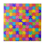 autism puzzle ceramic tile
