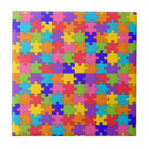 autism puzzle ceramic tile