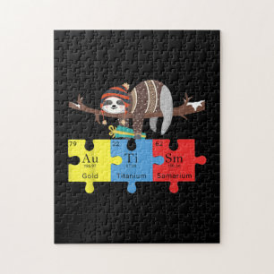 Autism Puzzle Chemistry Sloth Autism Awareness
