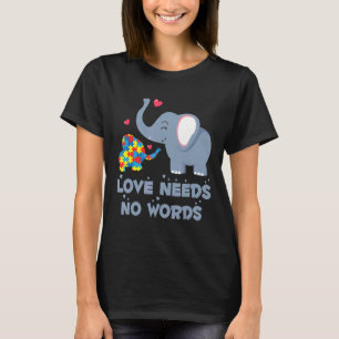 Autism-Puzzle Elephant Autism Awareness Day Gift T-Shirt