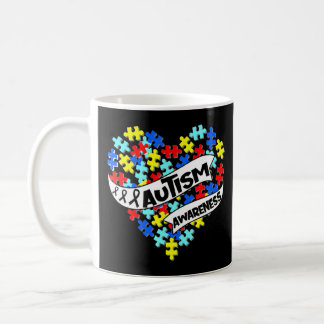 Autism Puzzle Heart Love Accept Understand Autism  Coffee Mug