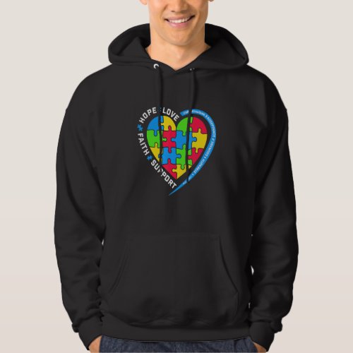 Autism Puzzle Heart Love Accept Understand Autism  Hoodie