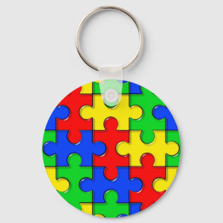 Autism Puzzle Keychain