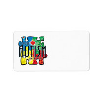 Autism Puzzle Label