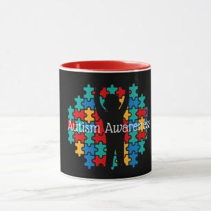 Autism puzzle mug