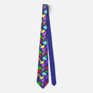 Autism Puzzle  Neck Tie