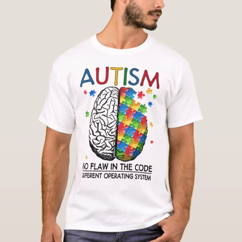Autism Puzzle Piece Gifts Autism Quote Awareness T_Shirt