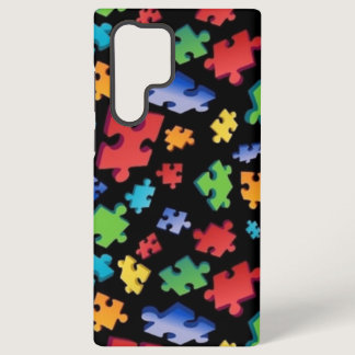 Autism Puzzle Pieces Samsung Galaxy S22 Ultra Case