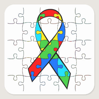 Autism Puzzle Pieces Stickers