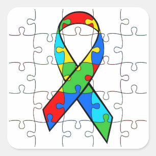 Autism Puzzle Pieces Stickers