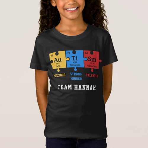 Autism Puzzle Science Personalized Family Matching T_Shirt