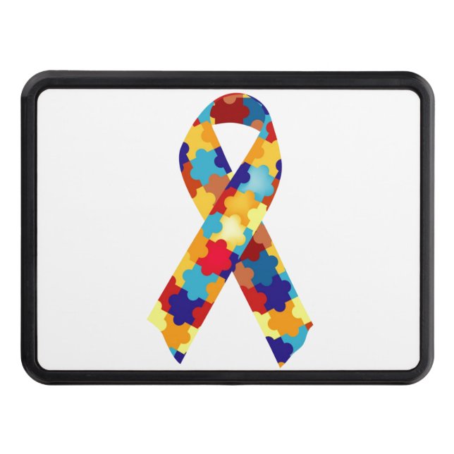 Autism Puzzles Tow Hitch Cover (Front)