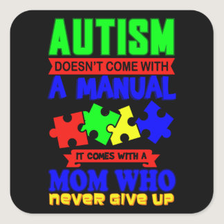 AUTISM QUOTES Autism Awareness Gift Autistic Kids Square Sticker