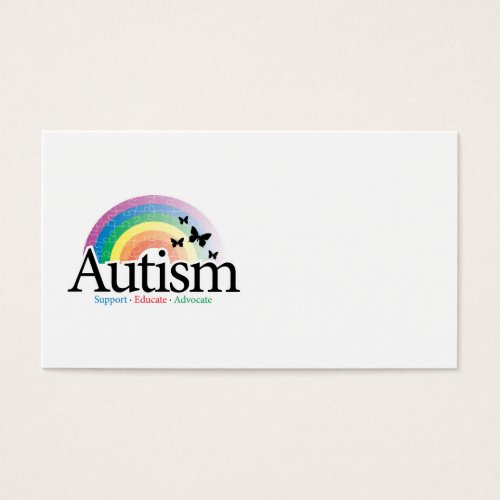 Autism Rainbow Business Card
