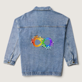Autism Rainbow Infinity Symbol Autism Child Autism Denim Jacket