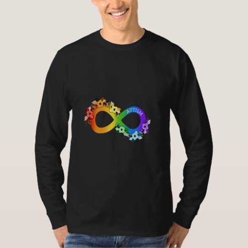 Autism Rainbow Infinity Symbol Autism Child Autism T_Shirt