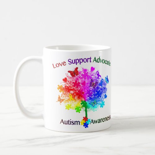 Autism Rainbow Tree Coffee Mug