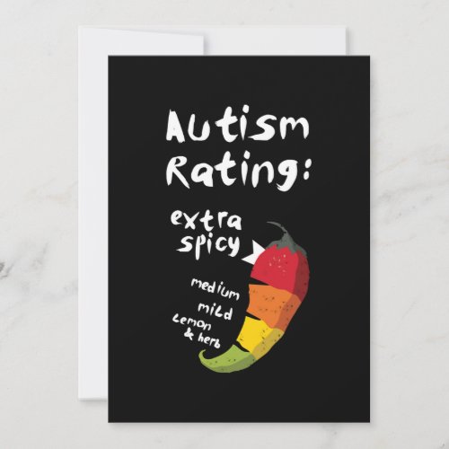 Autism Rating Extra Spicy T_Shirt Save The Date