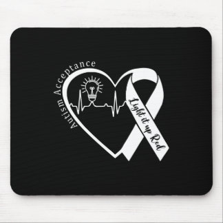 Autism - Red Instead - Acceptance Not Awareness #r Mouse Pad