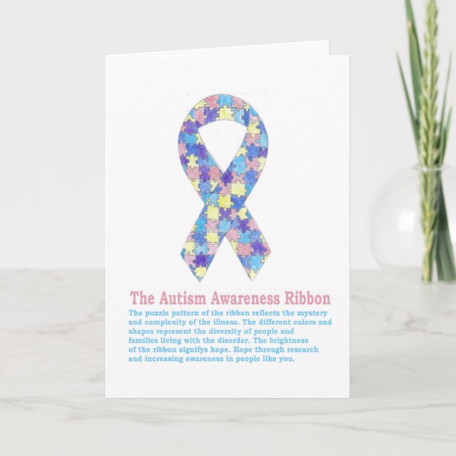 Autism Ribbon Card (Front)